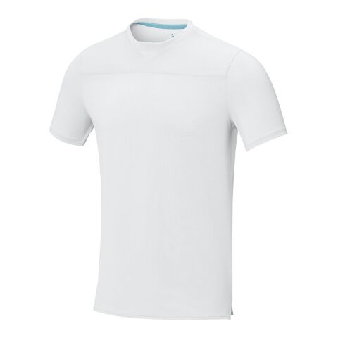 Borax kortärmad t-shirt av GRS-återvunnet cool-fitmaterial för herr Standard | vit | XL | Inget reklamtryck | Inte tillgängligt | Inte tillgängligt