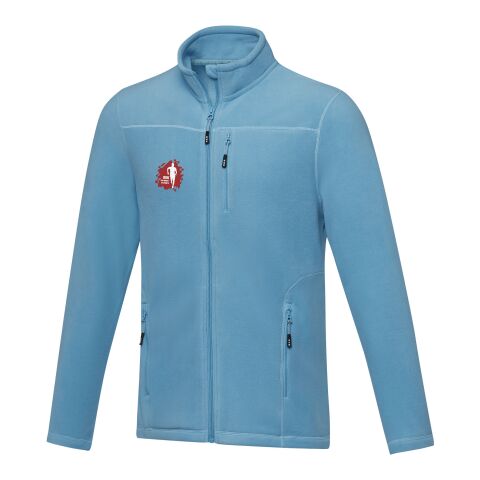 Amber herrjacka av återvunnen GRS-fleece med hel dragkedja NXT blå | 3XL