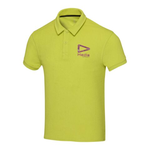 Akoya unisex polo av återvunnen frotté Limegrön | XXL
