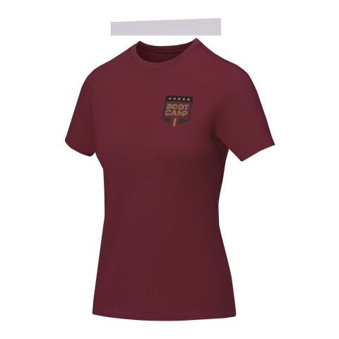 Nanaimo kortärmad T-shirt dam Djup vinröd | XXS