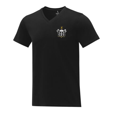 Somoto kortärmad V-ringad t-shirt till herr Svart | S