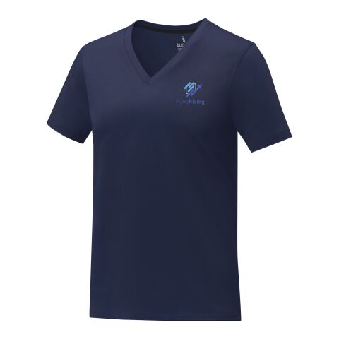 Somoto kortärmad V-ringad t-shirt till dam Standard | Marinblå | XS | Inget reklamtryck | Inte tillgängligt | Inte tillgängligt | Inte tillgängligt