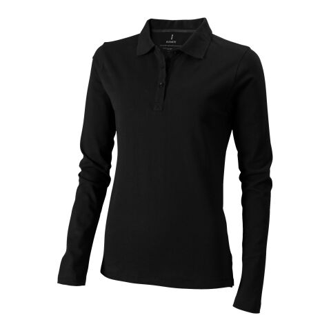 Oakville Damen Langarm Poloshirt Standard | svart brons | XL | Inget reklamtryck | Inte tillgängligt | Inte tillgängligt | Inte tillgängligt
