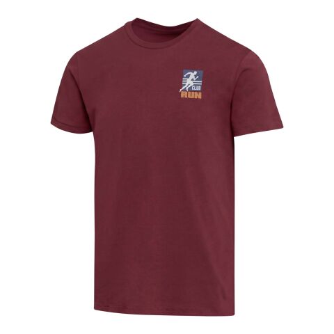 Balfour 200 g/m² kortärmad rundhalsad unisex-T-shirt av ekologiskt OCS-material Djup vinröd | L