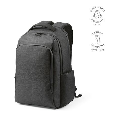 New York rugzak 20L Gerecycled Nylon Svart | Inget reklamtryck