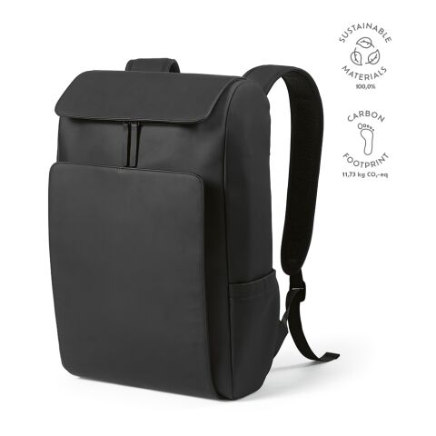 Lissabon rugzak 20L gerecycled PU Svart | Inget reklamtryck