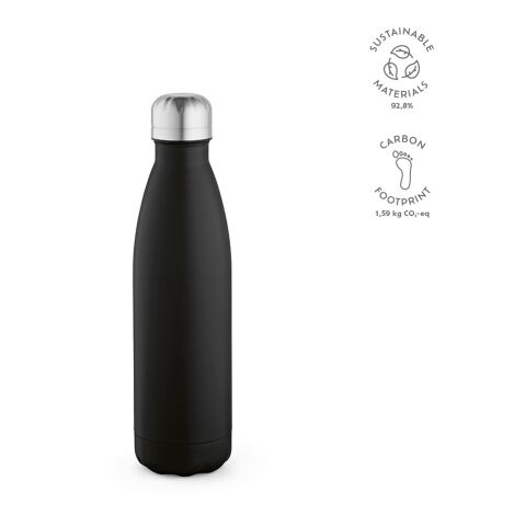 Mississippi 550 fles gerecycled roestvrij staal 535 ml Svart | Inget reklamtryck