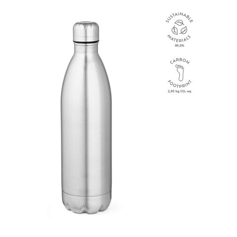 Mississippi 1100P fles gerecycled roestvrij staal 1100 ml Silver | Inget reklamtryck
