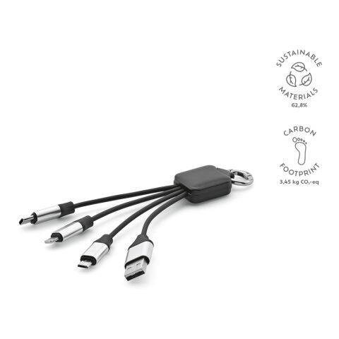 Sagan kabel rTPR 4 in 1 Svart | Inget reklamtryck