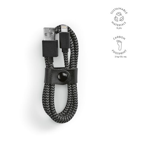 Bernoulli Kabel rPET Svart | Inget reklamtryck