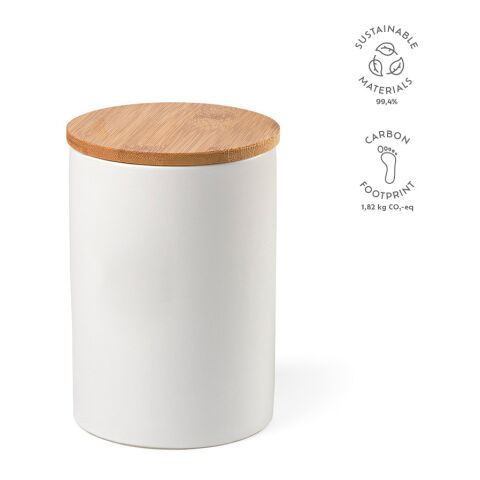Munch 1000 Canister Keramisch 980 ml Vit | Inget reklamtryck