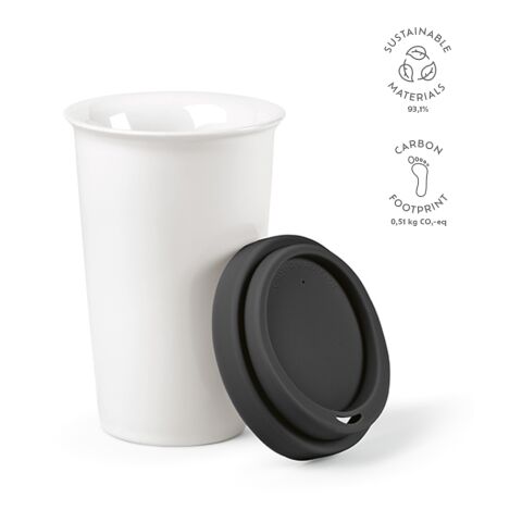 Tagus reisbeker keramiek 300 ml Svart | Inget reklamtryck