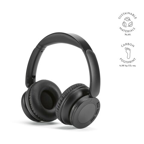 Echodeep Hoofdtelefoon gerecycled ABS 300 mAh Svart | Inget reklamtryck