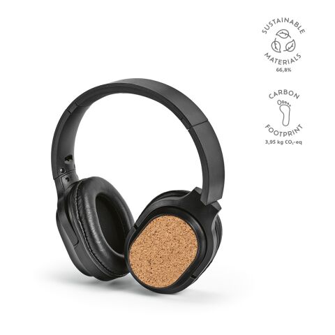 Faraday-hoofdtelefoon gerecycled ABS 400 mAh Svart | Inget reklamtryck