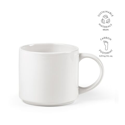 Narva Mok Keramisch 490 ml Vit | Inget reklamtryck