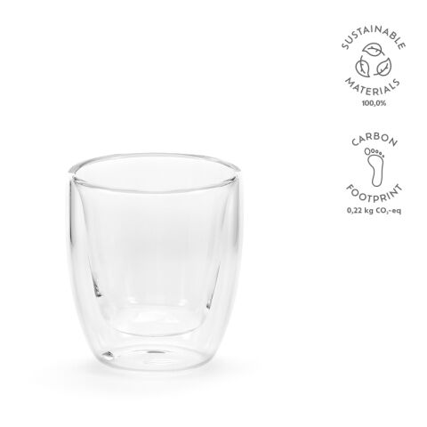 Meuse 75 Mok Borosilicaatglas 70 ml Transparent | Inget reklamtryck