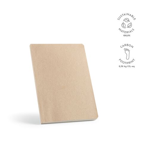 Joyce notitieboek A5 gerecycled papier 80 g/m Ljusbrun | Inget reklamtryck | A5