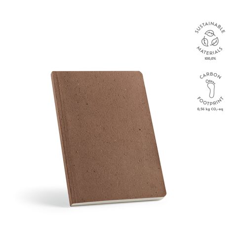 Doyle notitieboek A5 gerecycled papier 80 g/m Ljusbrun | Inget reklamtryck | A5