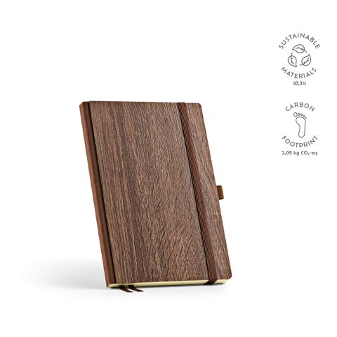 Steinbeck notitieboek A5 gerecycled papier 70 g/m Mörkbrun | Inget reklamtryck | A5
