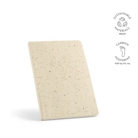 Chaucer notitieboek A5 gerecycled papier 80 g/m Ljusbrun | Inget reklamtryck | A5