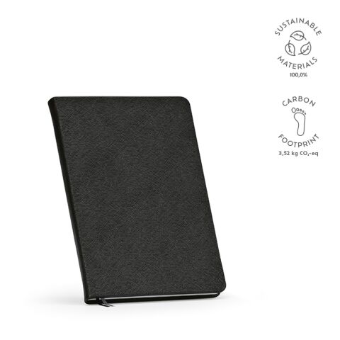 Wilde notitieboek A5 gerecycled papier 80 g/m Svart | Inget reklamtryck | A5