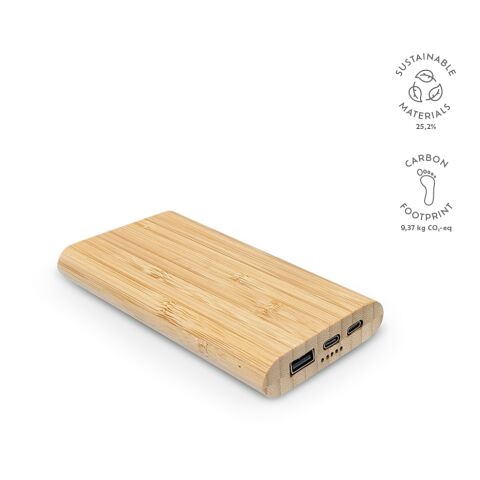 Pythagoras Powerbank Batterij 10 000 mAh Beige | Inget reklamtryck