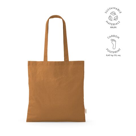 Everest boodschappentas Gerecycled Katoen 140 g/m2 brun | Inget reklamtryck