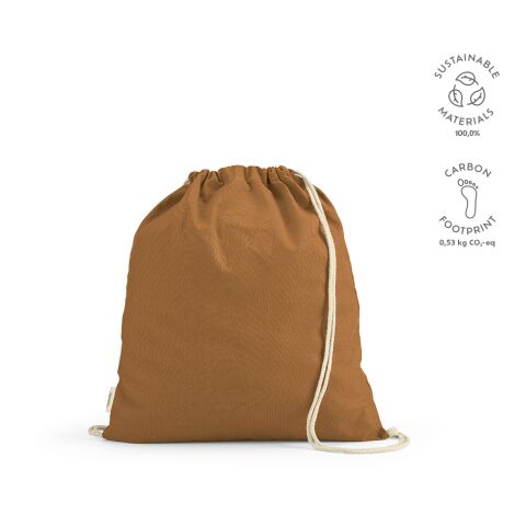 Lhotse boodschappentas Gerecycled Katoen 140 g/m2 brun | Inget reklamtryck