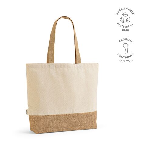 Mauna Kea boodschappentas gerecycled katoen 220 g/m Beige | Inget reklamtryck