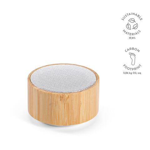 Einstein luidspreker gerecycled ABS 400 mAh Beige | Inget reklamtryck