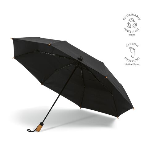 Jackson 27&quot; opvouwbare paraplu rPET automatisch Svart | Inget reklamtryck