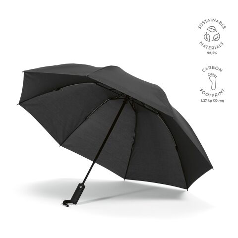 Presley 23&quot; opvouwbare paraplu rPET Svart | Inget reklamtryck