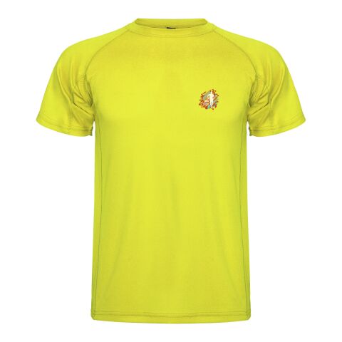 Montecarlo kortärmad sport-T-shirt för barn Fluor Yellow | 12