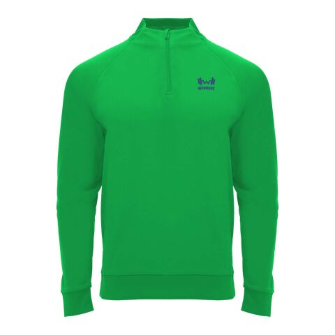 Epiro långärmad sweatshirt med kvartslång dragkedja för barn Ormbunkegrön | 4