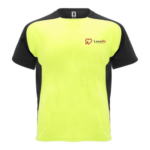 Bugatti kortärmad sport-T-shirt för barn Fluor Yellow-Svart | 4