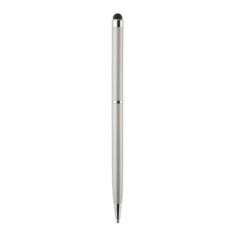 Sleek Stylus Matt kulpenna med stylustopp Silver | Inget reklamtryck | Inte tillgängligt | Inte tillgängligt