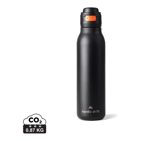Nordic Drift Trail RCS enkelväggs vattenflaska 750 ml svart | Inget reklamtryck | Inte tillgängligt | Inte tillgängligt