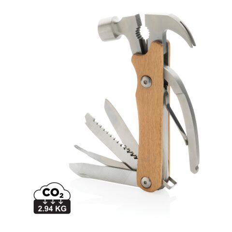 Multitool hammare i FSC® trä brun | Inget reklamtryck | Inte tillgängligt | Inte tillgängligt