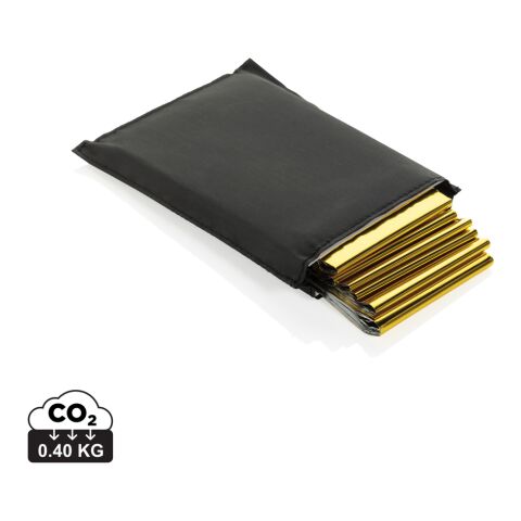 Solra nödfilt i RCS-återvunnen RPET-ficka svart | Inget reklamtryck | Inte tillgängligt | Inte tillgängligt