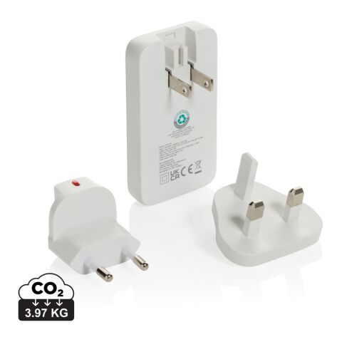 Fluxo RCS 65W platt GaN-laddare med universella kontakter Vit