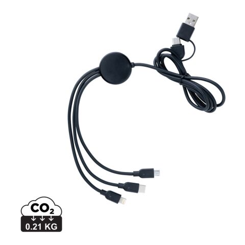 6-i-1 kabel i RCS återvunnen TPE och återvunnen plast svart | Inget reklamtryck | Inte tillgängligt | Inte tillgängligt | Inte tillgängligt