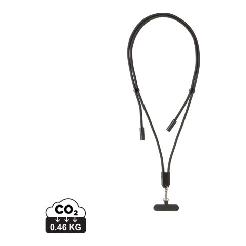 LoopAmp RCS RPET justerbar telefonkabel med 60 W kabel svart | Inget reklamtryck | Inte tillgängligt | Inte tillgängligt