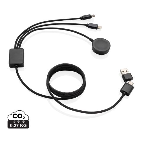 Terra RCS rPET 6-i-1 laddningskabel med klockladdare