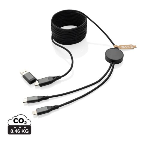 Terra RCS återvunnen PET 3 meter 4-i-1-kabel grå | Inget reklamtryck | Inte tillgängligt | Inte tillgängligt
