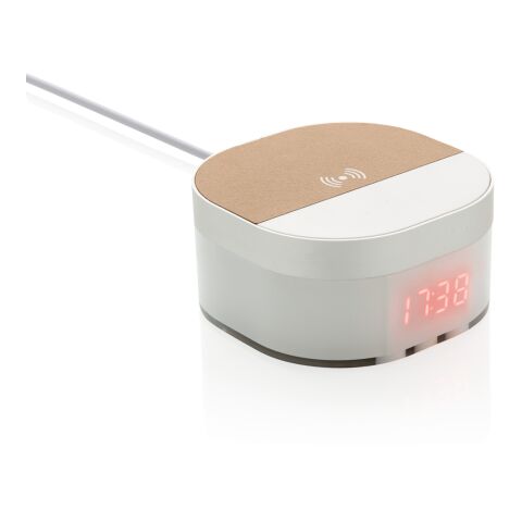 Aria digital klocka med 5W trådlös laddning