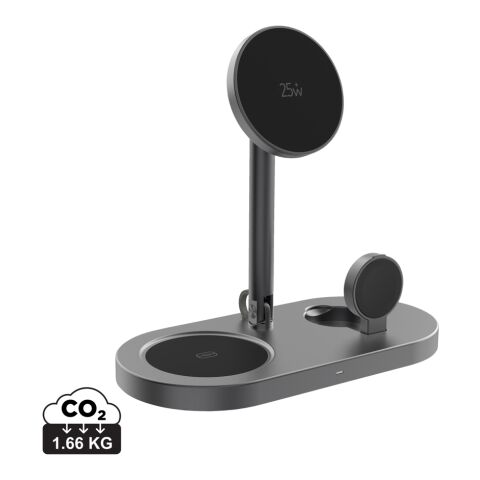 Quantom RCS ultrasnabb 25W magnetisk skrivbordsladdare grå-svart | Inget reklamtryck | Inte tillgängligt | Inte tillgängligt