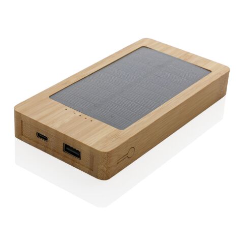 Sunwick 10.000mAh solcellspowerbank i bambu