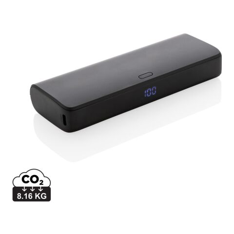 FlashCharge 20.000mAh powerbank snabbladdning, RCS rplast svart | Inget reklamtryck | Inte tillgängligt | Inte tillgängligt