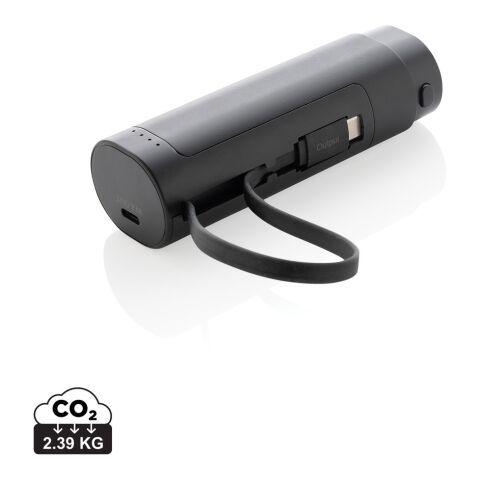 CycleCell 5.000 mAh powerbank med avtagbart batteri svart | Inget reklamtryck | Inte tillgängligt | Inte tillgängligt