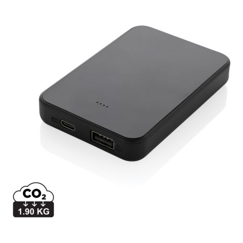Boostcore RCS powerbank i återvunnen plast 5.000mAh med USB svart | Inget reklamtryck | Inte tillgängligt | Inte tillgängligt